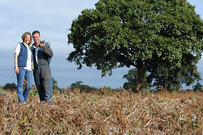 An example of our commercial photography, farmers in their field
