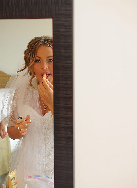 The bride is nearly ready