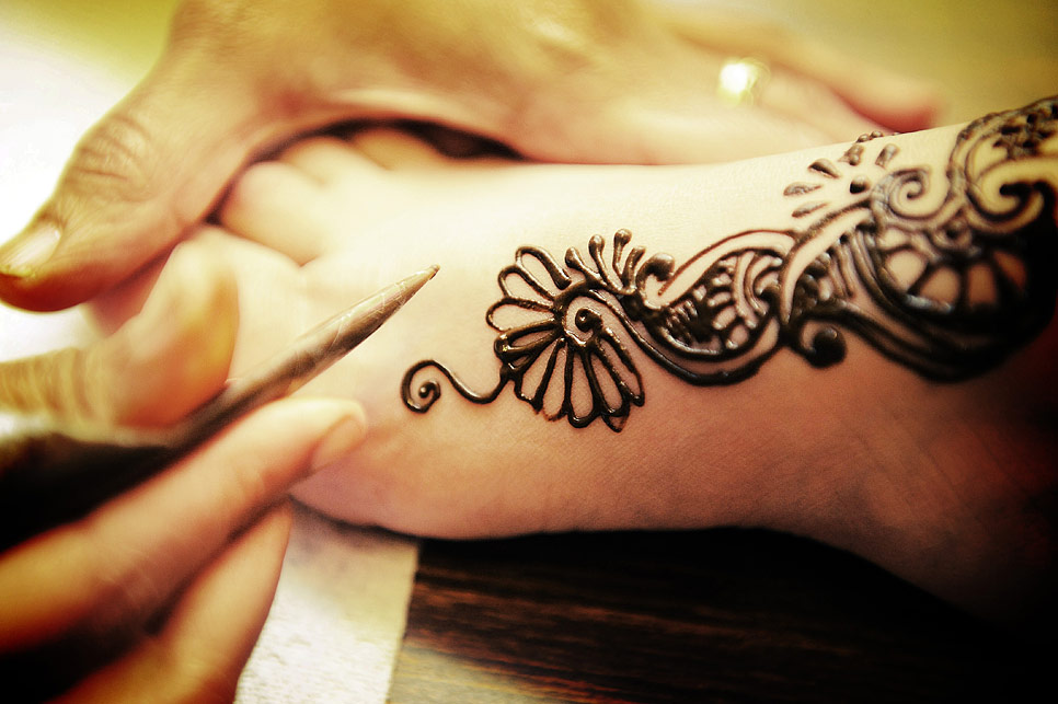 The brides henna design
